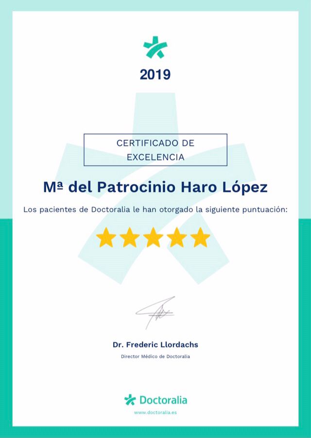 Doctoralia certificado Patri Haro López
